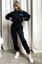 Black Fetch Series 6 Tracksuit Set - Printed Oversize Hoodie - 6