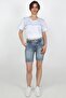 Lzr Bleach Women's Striped Shorts