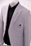 Seersucker Boy's Slim Fit Suit - 3