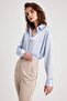 Regular Fit Basic Long Sleeve Satin Shirt Z2989az23sp - 8