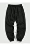 Great Pair Sweatpants Jogger - Black Printed Elastic Leg High Waist - 5