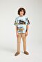 3-Piece Back Print Detail Boy's Jacket Set - 3