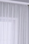 Optical White Color Linen Textured Plain Tulle Curtain Does Not Want Ironing