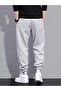 Mountain Sweatpants Jogger - Gray Printed Rubber Leg High Waist - 2