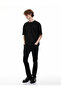 Men's Black Mark Straight Fit Jeans