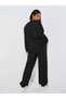 Minimal Los Angeles 2-Piece Sweatshirt Sweatpants Jogger- Black Bottom Top Set Oversize Crew Neck - 6