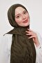 Moss Green Abstract Pattern Grazia Shawl - 3