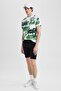 Skinny Fit Jean Bermuda Shorts A5037Ax23Sm - 5