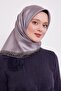 وشاح حريري بنمط الفهد ذو خطوط حجرية - 3
