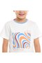 Cotton Round Neck T-Shirt & Shorts Set – Detailed Print - Off White and Rust - 4