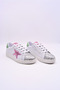 Diamond Girl's Genuine Leather White Casual Shoes with Sequin Detail - 6