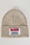 Women's Label Printed Knitwear Beret Y1094az23wn - 2