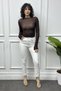 Women's Push up White Jean
