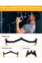 Commercial 5-Set Cable Machine Attachments for Gym Machines, Lat Pull Down Bar, V-Bar Attachments - 4