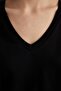 Regular Fit V-Neck Cotton Basic Short Sleeve T-Shirt M9545Az24Sp - 5