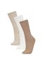 Men's Comfortable Elastic 3-Piece Cotton Long Socks Z0806Azns