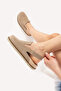 Zuri Women's Genuine Leather Single Buckle Non-Slip Sole Coconat (Tan) Slippers - 4