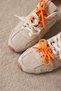 Glow Genuine Leather Suede Double Laced Colorful Sneaker Sports Shoes - 5