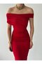 Women's Strapless Long Wedding-Night-Prom-Graduation-Robe Dress-Red - 6