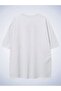 Happened Cats T-Shirt - White Printed Oversize Crew Neck Short Sleeve Loose - 2