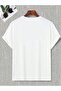 Pocket Pandas T-Shirt - White Printed Oversize Crew Neck Short Sleeve Loose - 2