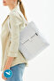 White U7 2 Compartments Large Volume Waterproof Fabric Women's Sports Daily Shoulder Bag B:35 E:35