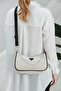 Cream U6 Women's Crossbody Shoulder Bag with Detailed and Adjustable Strap and Wallet B:12 E:27 G:1 - 4