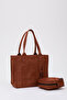 Tile Shk74 Double Strap The Tote Bag Embroidery Embroidered Makeup Bag Arm and Shoulder Bag L:25 E:29 G - 2
