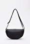 Black Shk92 Lock Detailed Faux Leather Single Compartment Snap Fastener Hand, Arm and Shoulder Bag L:15 E:25 W:6 cm - 4