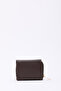 Brown Color Shk177 Faux Leather 8 Compartments, Card Holder, Paper and Coin Compartment Snap Wallet - 3