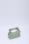 Mint Green Shk24 Soft Leather Knot Detailed Chain Strap Hand and Shoulder Bag L:14 W:22 W:8 Cm - 6