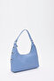 Blue Shk82 Baguette Model Single Compartment Women's Faux Leather Shoulder Bag - 2