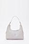 Gray Shk82 Baguette Model Single Compartment Women's Faux Leather Arm and Shoulder Bag L:17 E:36 W:7
