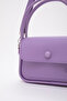 Lila Shk97 Faux Leather Front Pocket Detailed 2 Compartment Adjustable Strap Hand, Arm and Shoulder Bag - 6