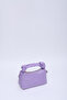 Lilac Shk24 Soft Leather Knot Detailed Chain Strap Hand and Shoulder Bag L:14 W:22 W:8 Cm - 6