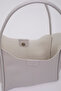 Gray Shk76 Large Size Women's Hand and Shoulder Bag with Snap Fastener Wick Strap Faux Leather Makeup Bag U:29 E: - 6