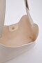 Cream Shk179 Faux Leather, Single Compartment, Snap Fastener, Hand, Arm and Shoulder Bag with Makeup Bag - 6