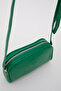 حقيبة كتف من الجلد الصناعي ذات حجرة واحدة وحزام متقاطع صغير من Grass Green Shk25 - 6