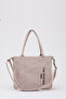 Cream Shk74 Double Strap The Tote Bag Embroidery Embroidered Makeup Bag Arm and Shoulder Bag L:25 E:29 W:11 - 3
