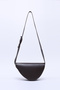 Brown Color Shk154 Faux Leather Asymmetric Snap Fastener Single Compartment Lined Arm and Shoulder Bag