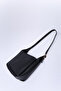 Black Shk158 Faux Leather Single Compartment Strap Snap Crossbody and Shoulder Bag - 7