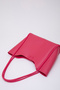 Fuchsia Shk76 Large Size Women's Hand and Shoulder Bag with Snap Fastener Wick Strap Faux Leather Makeup Bag U:29 - 5