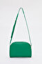 حقيبة كتف من الجلد الصناعي ذات حجرة واحدة وحزام متقاطع صغير من Grass Green Shk25 - 4