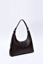 Brown Color Shk82 Baguette Model Single Compartment Women's Faux Leather Shoulder Bag - 2