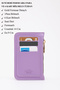 Lila Shk101 Faux Leather Card Holder Wallet with 6 Card Holders and Zippered Coin Compartment - 5