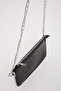 Brown Color Shk125 Faux Leather Bead Detailed Zippered Single Compartment Chain Strap Shoulder Bag - 7