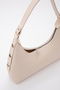 Cream Shk82 Baguette Model Single Compartment Women's Faux Leather Handbag and Shoulder Bag - 4