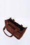 Tile Shk174 Canvas Fabric, Three Compartments, Zippered, Double Strap, Hand, Arm and Shoulder Bag - 5