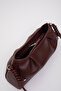 Claret Red Shk172 Faux Leather Zippered Single Compartment Strap Hand, Arm and Shoulder Bag - 7