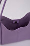 Lilac Shk76 Large Size Women's Hand and Shoulder Bag with Snap Fastener Wick Strap Faux Leather Makeup Bag U:29 E - 6